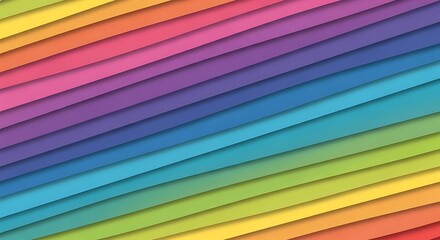 Colorful Diagonal Striped Background.
