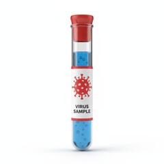 A virus sample awaits analysis