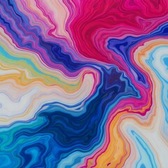 Fototapeta premium Abstract Fluid Art Background with Swirling Liquid Paint Effect, Vibrant Colors, High-Resolution, Seamless