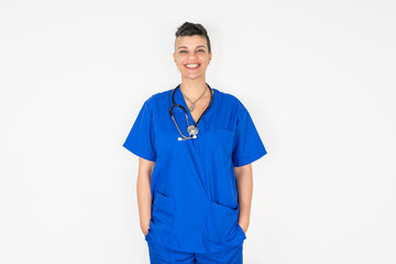 Young medical professional with a welcoming and positive attitude