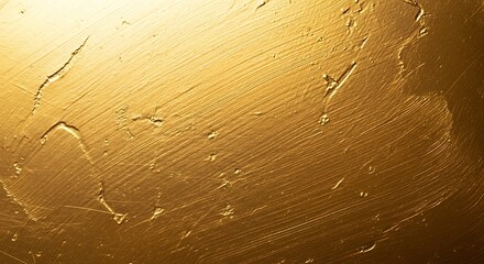 Golden Textured Surface Background.