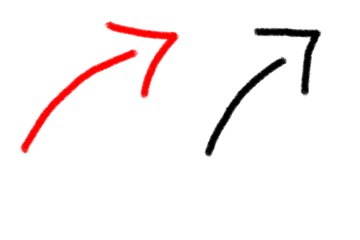 Simple red arrow pointing right ideal for graphic design projects and directional signage applications
