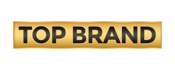 Top brand gold Button Element png file