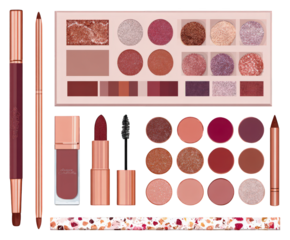 Luxurious collection of beauty essentials for a sophisticated and elegant makeup look