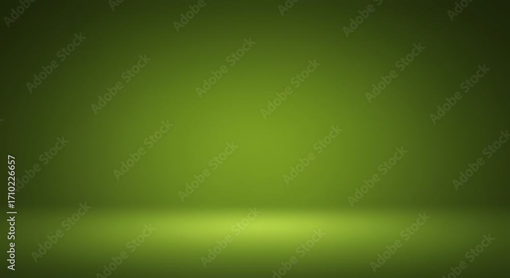 Poster green gradient background with spotlight effect for product display.