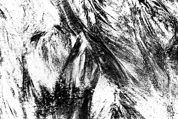 Obraz premium Abstract Scratched Texture, Grungy Monochrome Paint Overlay, Distressed and Expressive Background