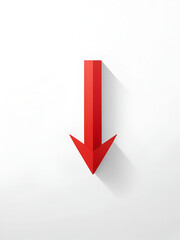 red arrow pointing left simple design