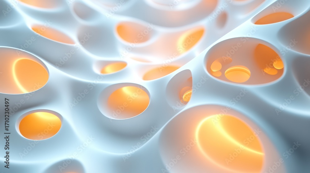 Poster abstract 3d cellular structure