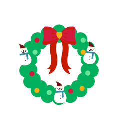 Christmas Green Wreath Decoration