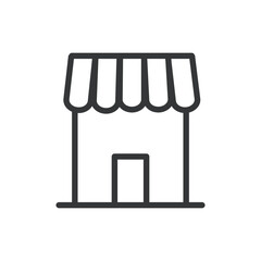 Store thin line icon