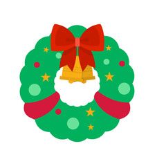 Fototapeta premium Christmas Green Wreath Decoration