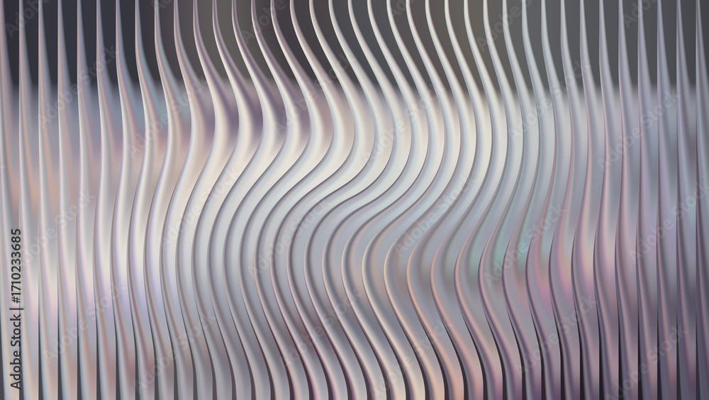Aufkleber abstract wavy vertical lines with a soft, diffused light effect