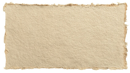 Aged parchment-like paper, irregular edges