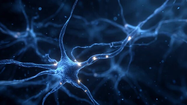 Scientific Seamless Loop of a Firing Neuron Synapse Network.