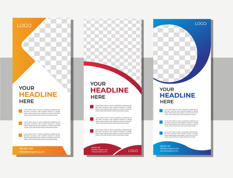 Roll up banner Design Template