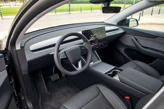 The New Tesla Model Y is a battery electric compact crossover SUV produced by Tesla, Inc. It has unique interior design.