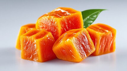 Delicious Cubes of Sweet Papaya