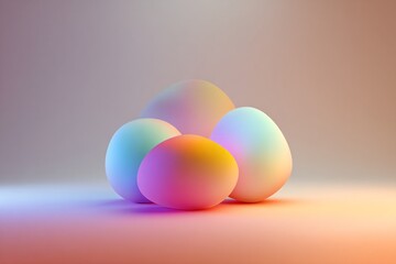 Iridescent Blobs on a Soft Gradient