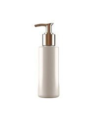 Obraz premium Realistic body lotion pump bottle with sleek design and elegant finish, perfect for showcasing skincare products. This bottle adds touch of sophistication to any bathroom or vanity setup