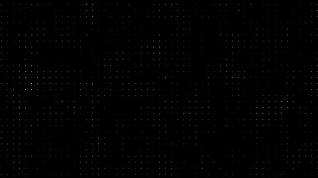 Abstract black background with scattered white dots and subtle light effects dynamic pattern motion graphic background for technology data science and digital concepts