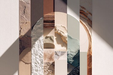 Minimal Curved Elements with Vintage Palette