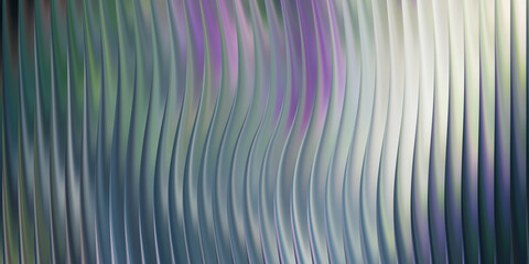 Abstract iridescent wavy vertical pleats background