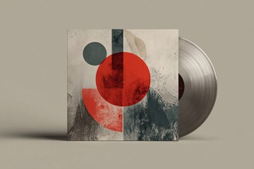 Minimal Vinyl Sleeve with Abstract Design