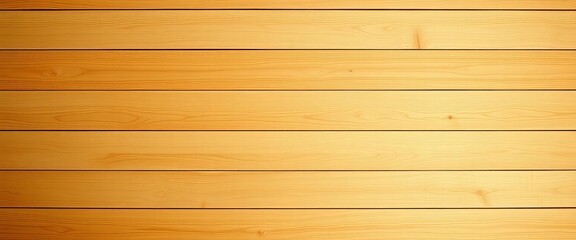 Obraz premium Wide, parallel, light brown wood planks create a horizontal texture, wall, planks