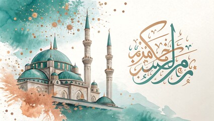 Modern Islamic Background Featuring Quran Stand &bull; Islamic Art Background