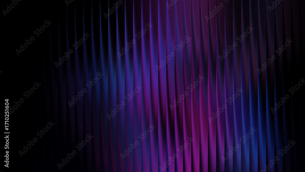 Poster dark abstract background with wavy vertical lines