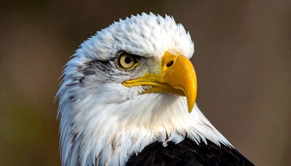 Fototapeta premium Bald Eagle Portrait Close Up.
