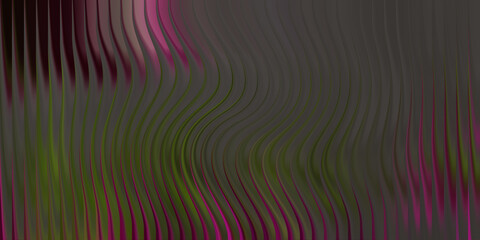 Obraz premium Abstract wavy vertical lines with pink and green hues