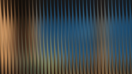 Abstract wavy vertical lines with blue and brown tones