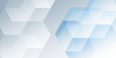 Abstract hexagon lines on gray background. Geometric stripe line art design modern