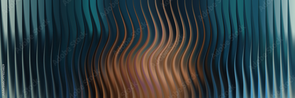 Poster textured abstract surface with vertical wavy lines and colors