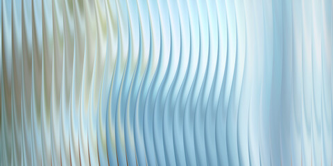 Fototapeta premium Abstract wavy lines with metallic texture and cool tones