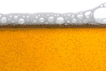 Beer with foam for background use