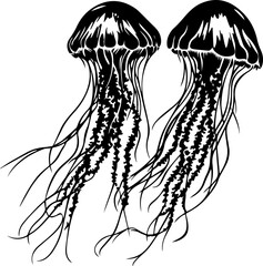 A jellyfish SVG adds a touch of the ocean to your designs.