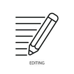 Editing thin line vector icons.