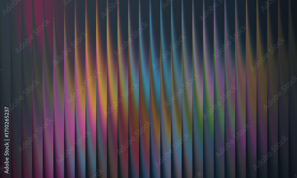 Aufkleber abstract background with vertical lines and colorful iridescent hues
