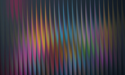 Abstract background with vertical lines and colorful iridescent hues