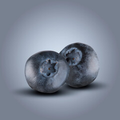 Close up on Blueberry Fruit