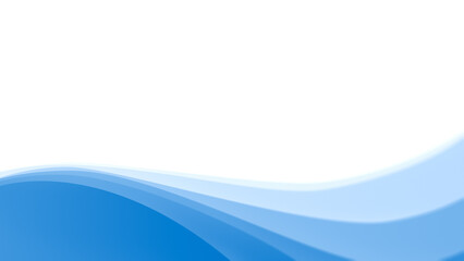 Ocean wave shape made of simple light blue and blue wavy lines on white. Simple abstract blue...