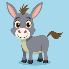 design logo vector icon cartoon illustration mascot donkey