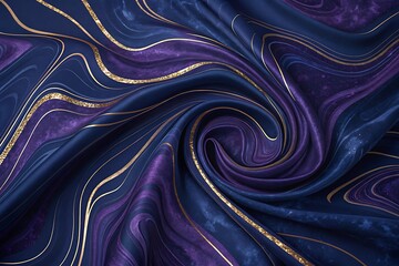 Midnight Velvet Liquid Marble Gradient
