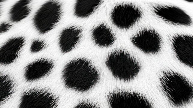 Close-up Dalmatian fur texture, animal coat