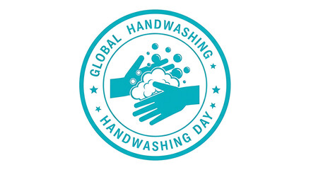 Global Handwashing Day Awareness Campaign for Health and Hygiene with Clean Hands Illustration