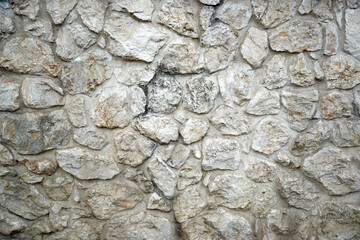 Light stone masonry wall texture