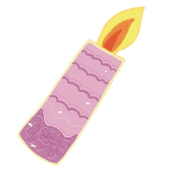 Cute candle illustration