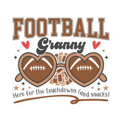 Football granny cheer football family, Football cheer family SVG